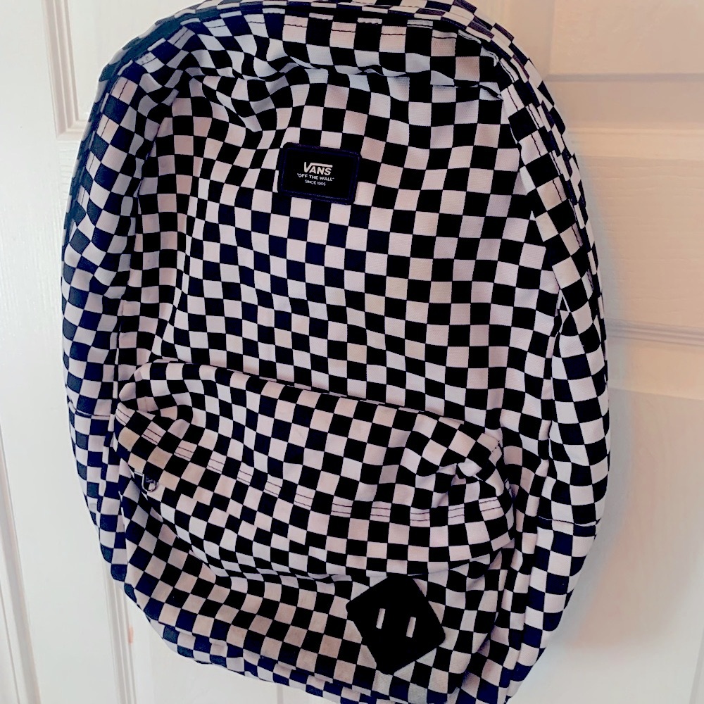 Vans Black and White Checkerboard Backpack